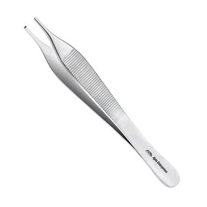 Pinzas de Adson de Acero Inoxidable para Tejidos, con Certificación CE, Pinzas de Microdiseción Dentadas, Instrumentos Médicos - Product Image 1