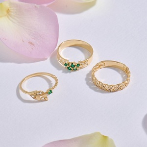 925 <b>Silver</b> Yellow Gold Plated Cuban Link <b>Ring</b> with Prong & Claw <b>Set</b> Moissanite Diamond Hip Hop Band for Men Women Unisex Gift - Product Image 6