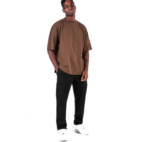 T-shirt décontracté personnalisé en toile épaisse pour homme, mélange polyester/coton, uni, séchage rapide, respirant, stock Inland Industries - Product Image 6