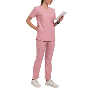 Uniformes Médicos Modernos, Conjuntos de Uniformes de Enfermera, Pantalones Deportivos Personalizados, Tallas Grandes, Uniformes de Hospital Elásticos, Tela de Jersey de Poliéster, Unisex - Product Image 4