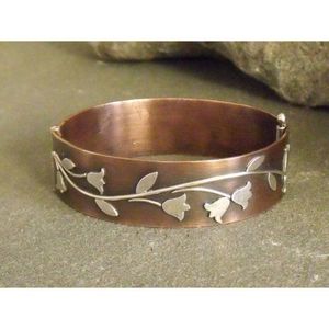 Bracelet en cuivre artisanal, bijoux uniques faits à la main - Product Image 6