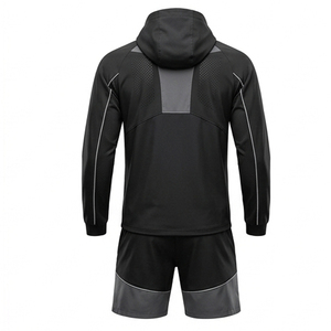 Conjunto Deportivo Transpirable de Verano para Hombre, de Secado Rápido, para Gimnasio, 2 Piezas, Camiseta Deportiva de Manga Corta y Pantalones Cortos para Correr, Talla Grande - Product Image 3