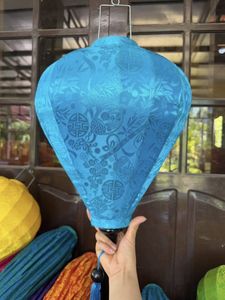 Hoi An Lantern Jacquard Fabric Luxury Pattern Colorful for Wedding Home Decorate Vietnam Bamboo Lantern Elegant Style - Product Image 4