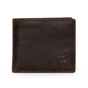 100% Premium Unisex Genuine Leather Fold <b>Wallet</b> Vintage Style Durable Multifunctional Short Length Custom <b>Brand</b> Export From BD - Product Image 2