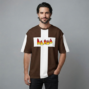 Camisetas de Hombre de Primera Calidad, 180 GSM, Casuales, Holgadas, Lisas, 100% Algodón, con Logotipo Personalizado Serigrafiado, Estilo Hip Hop, Transpirables - Product Image 5