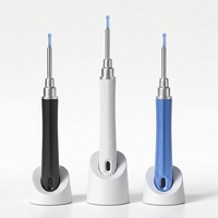 Curette auriculaire portable haute définition avec batterie 350 mAh, en ABS, facile à utiliser et à nettoyer, idéale pour les voyages et l'hôtellerie