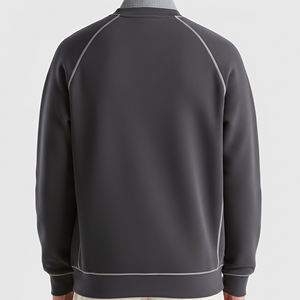 Casual Comfort Quick Dry Cotton Blend Pullover Eco-friendly Unlined with Winter Pocket Plain Dyed <b>sweatshirt</b> for men - Product Image 5