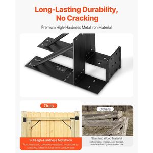 ชุดอุปกรณ์เสริมเหล็กยึดมุมประตูป้องกันการหย่อนคล้อย พร้อมตัวล็อคเชือก สำหรับรั้ว ประตู และโครงเหล็ก - Product Image 4