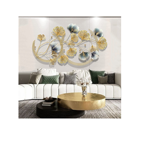 Wall Decorative Metal Art Wrought Iron Interior Bedroom and Living Room Frame Art Hanging Flower Metal <b>Christmas</b> <b>Garlands</b> & W - Product Image 6