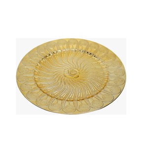 Assiettes de présentation en plastique en gros pour fêtes, mariages et décoration de table de banquet – Finition élégante - Product Image 1