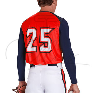 Camiseta de Béisbol Estampada de Alta Calidad para Hombre, Sin Mangas, Manga Corta, Colores Personalizados, Ropa Deportiva al por Mayor - Product Image 1