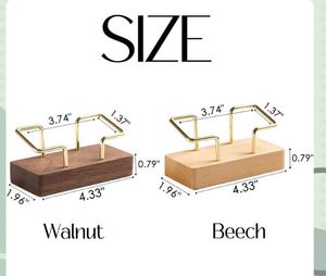 Wooden Card Holder For Office Table Hospital Reception Visiting Card Holder <b>Tabletop</b> Business Card Holder Display Card Holder - Product Image 6