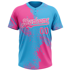 Maillot de baseball/softball personnalisé à deux boutons pour jeunes, adultes, hommes et femmes – Tenue de sport – Fournisseur OEM - Product Image 2