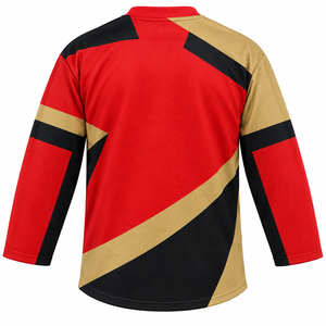 Precio al por mayor Nuevo diseño Jersey de hockey sobre hielo personalizado para hombre con cuello en V Ropa deportiva transpirable Impresa a medida - Product Image 6