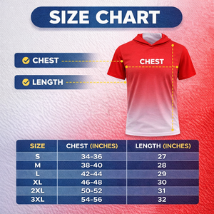 Camiseta con Capucha de Manga Corta Personalizada, Talla Grande, 100% Poliéster, Absorbe la Humedad, Secado Rápido, Transpirable, con Nombre, Número, Clubes y Equipos - Product Image 3