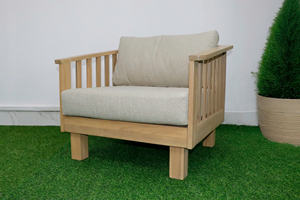 Ensemble de canapés d'angle en bois d'acacia, construit avec une structure en bois dur robuste offrant un soutien stable et un confort de détente relaxant - Product Image 4