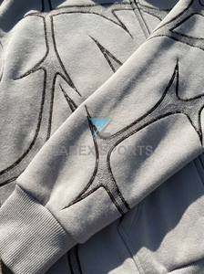 Sudadera con Capucha y Cremallera para Hombre, Personalizada OEM ODM, con Pedrería, de Algodón Grueso Premium, de Secado Rápido, Transpirable, Estilo Casual Urbano - Product Image 5