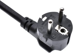 Câble d'alimentation SYONG EU Europe Schuko vers C13 <span class=keywords><strong>PC</strong></span>, 1,5M-2M, câble d'alimentation <span class=keywords><strong>pour</strong></span> ordinateur européen CEE7, cordon d'alimentation standard Euro, 10A/250V - Product Image 4
