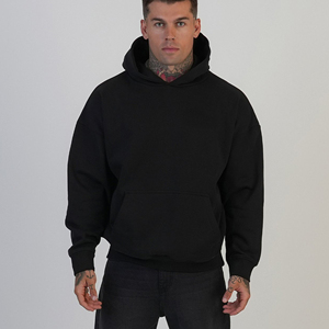 Latest Men's Streetwear Heavyweight Men's Hoodie With Spliced Hat Sweatshirt <b>Thermal</b> Clothing Logo Oversized Men Hoodies - Product Image 1