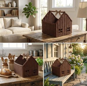 ตะกร้าหวายงานฝีมือสำหรับบ้าน - Product Image 6