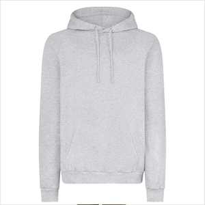 <b>Men's</b> Solid <b>Grey</b> Hoodie Pullover <b>Sweatshirt</b> Raglan Sleeve Kangaroo Pocket Casual Long Sleeve Top 100% Cotton Regular Fit - Product Image 1