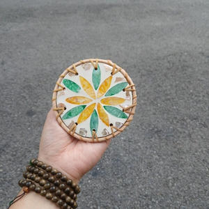 Vinagreen Handmade <b>Wicker</b> Bag Eco-Friendly Heat Resistant for Picnic and Dining Gifts - Product Image 2