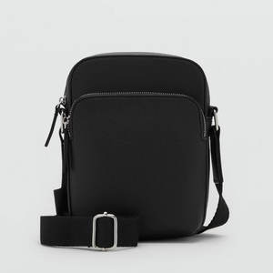 Bolso Bandolera de Cuero Genuino para Hombre, Correa Ajustable, Pequeño, para Uso Diario y Viajes, Bolso Mensajero - Product Image 1