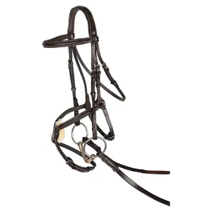 Adjustable <b>Leather</b> Bridle Multiple Sizes Available Horse <b>Headcollar</b> and Bridle for Horse at wholesale price Direct Factory - Product Image 1