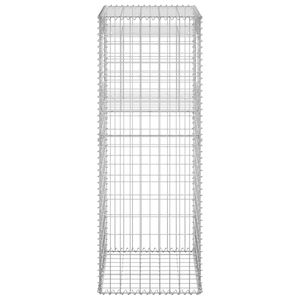 Poteaux de panier de gabion 2pcs 19.7 "x 19.7" x 55.1 "Produits de clôture en fer - Product Image 5