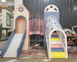 من Wejoy ملعب داخلي صغير للرعاية النهارية للأطفال مع منطقة لعب ناعمة للأطفال معدات متسلقة أطفال مجموعات خشبية للعب للبيع - Product Image 3