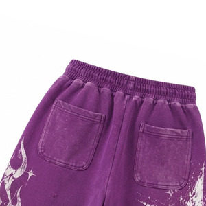 Men's for Streetwear 100% Cotton Canvas Baggy <b>Wide</b> <b>Leg</b> Knee-Length Elastic Waist <b>Shorts</b> Quick Dry & Breathable - Product Image 5