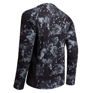 Chemise de compression pour la pêche pour homme, coupe athlétique extensible, séchage rapide, respirante, protection UV, vêtements de sport pour la pêche en plein air - Product Image 2
