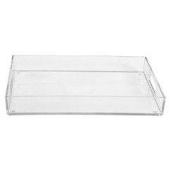 Bandeja de Servir Moderna de Acrílico Transparente para Cocina, 20x30cm, Capacidad de 1-2L, Apta para Lavavajillas, de Una Sola Capa, para Decoración de Mesa y Uso Diario - Product Image 3