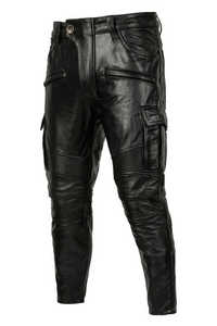 Mine Rate Sports 2026 Pantalones de Cuero Negro para Hombre, Calidad Premium, Nuevo Modelo, Jeans de Motociclista, Cuero Vacuno Suave - Product Image 2