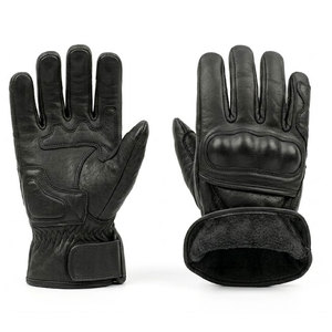 Gants de moto en cuir de qualité supérieure, confortables, respirants, avec poignées antidérapantes, étanches, support de sécurité, sangle de poignet réglable, anti-choc - Product Image 1