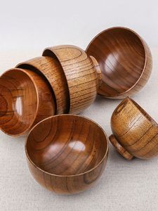 High Quality Wooden Serving Bowl For Salad <b>Pasta</b> Snacks Fruit Storage Natural Sustainable Dining Table Decor - Product Image 5