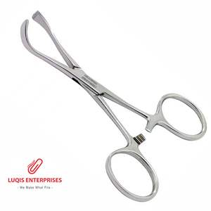 Pince à serviette Lorna Edna à dents non perforantes, en acier inoxydable, instrument chirurgical médical - Product Image 4