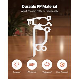 Confezione da 200 Clip per Luci Natalizie, Ganci Resistenti alle Intemperie per Illuminazione Esterna, Compatibili con C3 C4 - Product Image 5