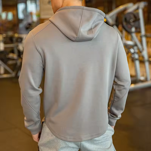 Sweat-shirts pour hommes avec logo personnalisé, marque privée, vêtements de sport pour la salle de sport, sweat-shirt en polyester personnalisé - Product Image 2