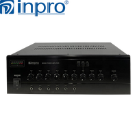 Inpro YT-200 200W Profesyonel Sistem Güç Amplifikatörü, 5 Kanal Mikrofon ve AUX Girişleriyle
