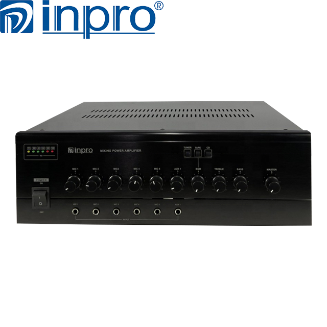 Inpro YT-200 200W Professional Systems Power Amplifier with 5CH MIC & AUX Inputs