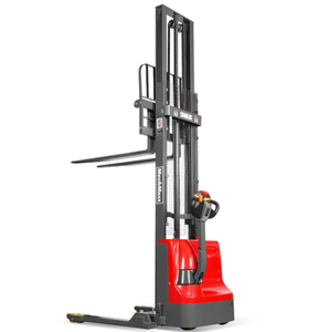 Apilador Eléctrico Totalmente Nuevo con Capacidad de 2640 lb, Altura de Elevación de 138 Pulgadas, Patas y Horquillas Ajustables - Product Image 2