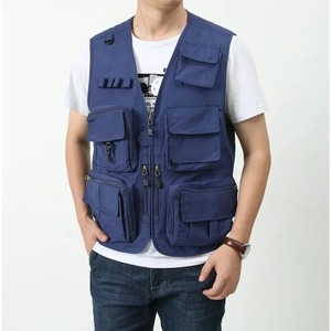Gilet de chasse en plein air, vestes de motard pour hommes, vêtements pour hommes, livraison gratuite, veste sans manches pour l'alpinisme, mode camping - Product Image 3