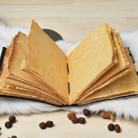 Livre de Sorcellerie Classique Fait Main en Cuir, Grimoire des Ombres avec Serrure, Livre de Lectures, Livre de Sortilèges, Journal Wiccan Pagan, Cadeau