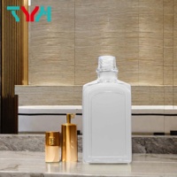 Botellas Cuadradas Rectangulares de PETG de 125 ml para Cosméticos de Champú de Lujo, con Tapa Pulverizadora de Bomba de PP (A125-PT), Impresión Serigráfica