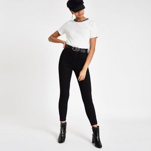 Wholesale Custom Logo Solid Color 100% Cotton <b>Gothic</b> Style O-Neck Plus Size Polo <b>Shirts</b> for Women Short Sleeve Loose Tops - Product Image 3