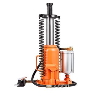 Cric hydraulique pneumatique de 20 tonnes (44092 lb) avec plage de levage de 10,2 à 19,5 pouces, cric de voiture robuste soudé, utilisation pneumatique/manuelle - Product Image 6