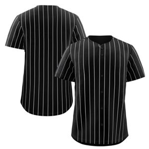 Top Trendy Men's Black Baseball Jersey Short Sleeve Sublimated Breathable Mesh Sportswear Adult Regular Fit Baseball Jersey - Product Image 4