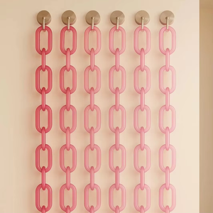 Eslabones de Cadena de Resina Transparente Coloridos para Decoración de Paredes por glowin fashion - Product Image 3