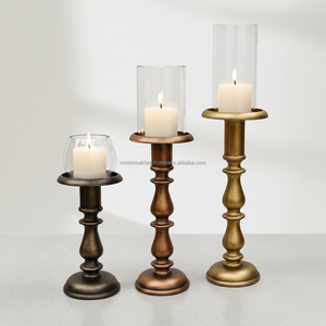 Bougeoir moderne en aluminium parfait pour la décoration intérieure et extérieure Design élégant pour les fêtes, les festivals et les occasions spéciales - Product Image 1